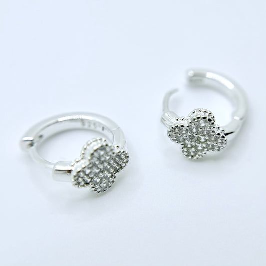 Valentina Silver Hoops
