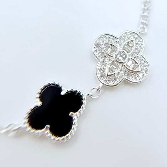 Reina Lux Silver Diamond Bracelet