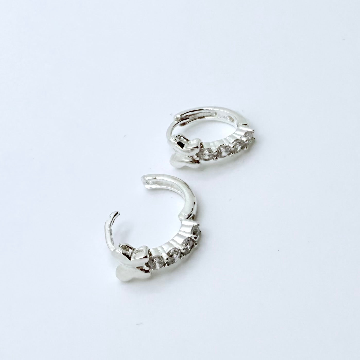 Mariposa Silver Hoops