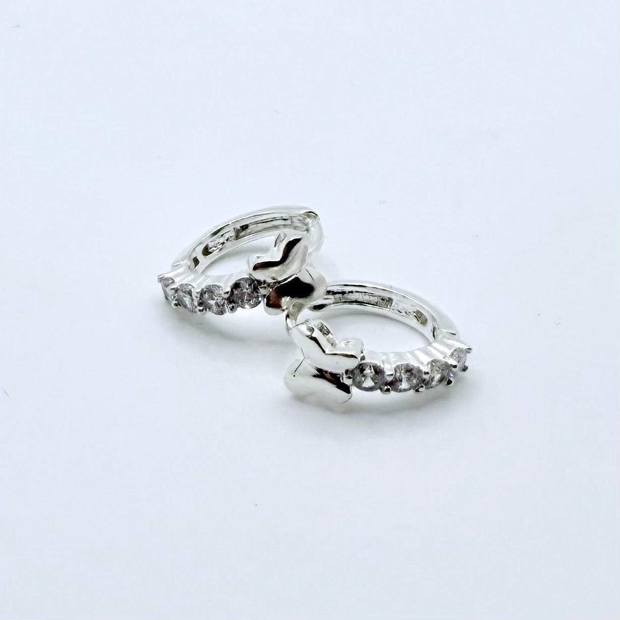 Mariposa Silver Hoops