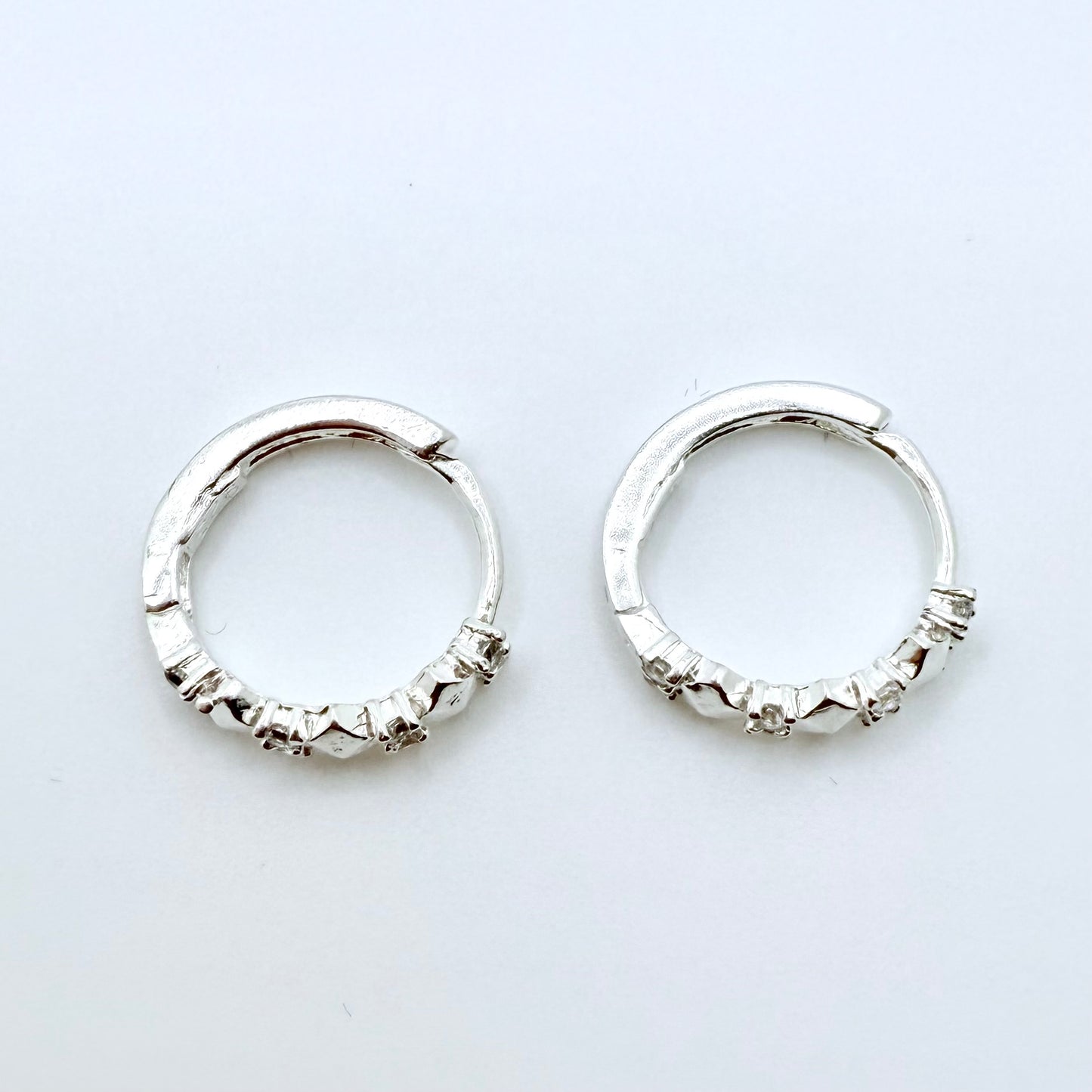 Luna Silver Hoops