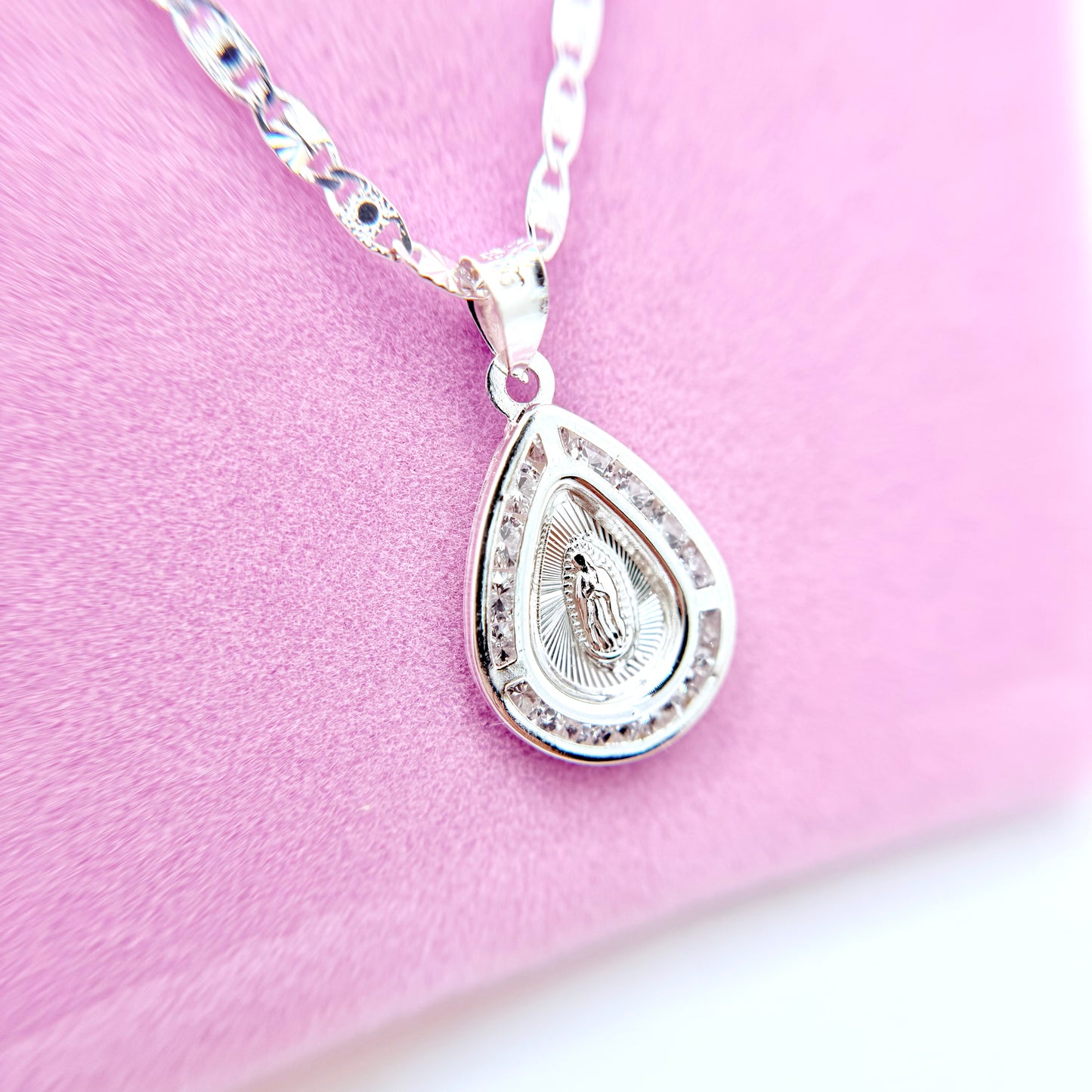 Virgencita Bella Silver Necklace