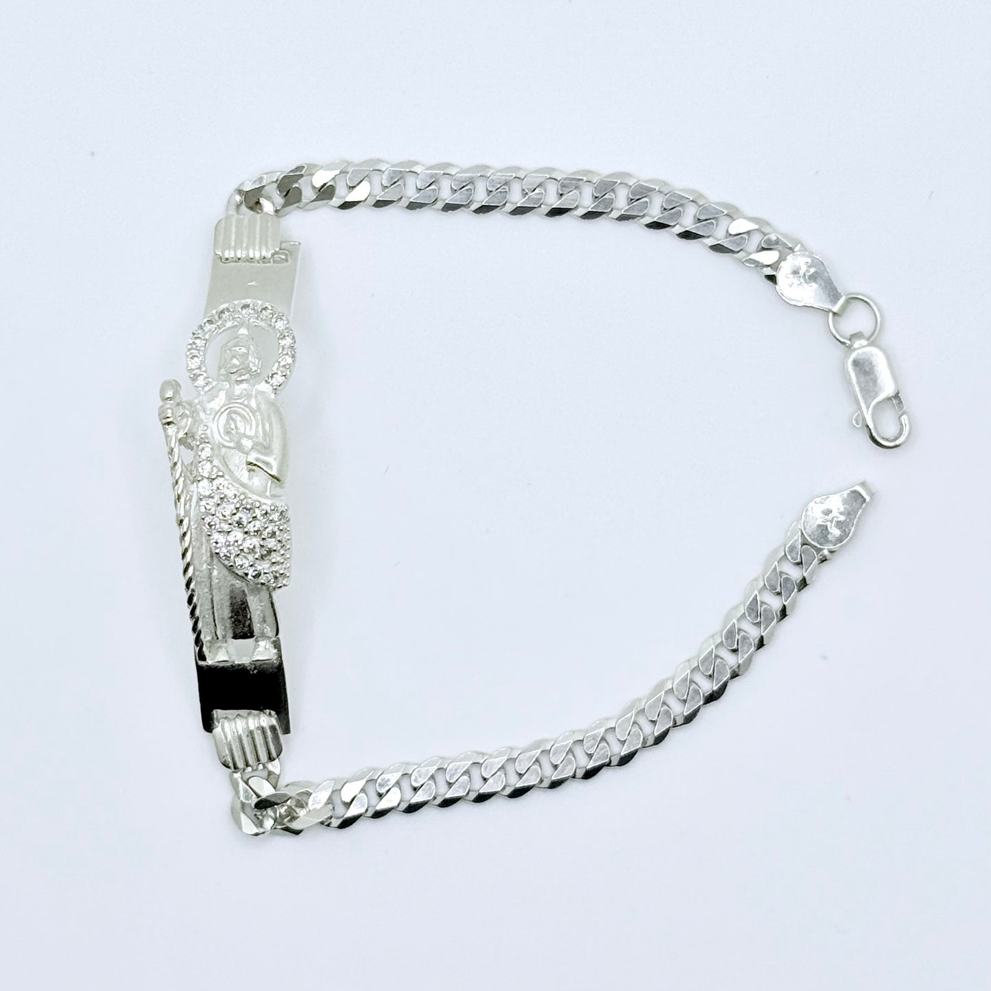 San Judas Luxe Silver Bracelet