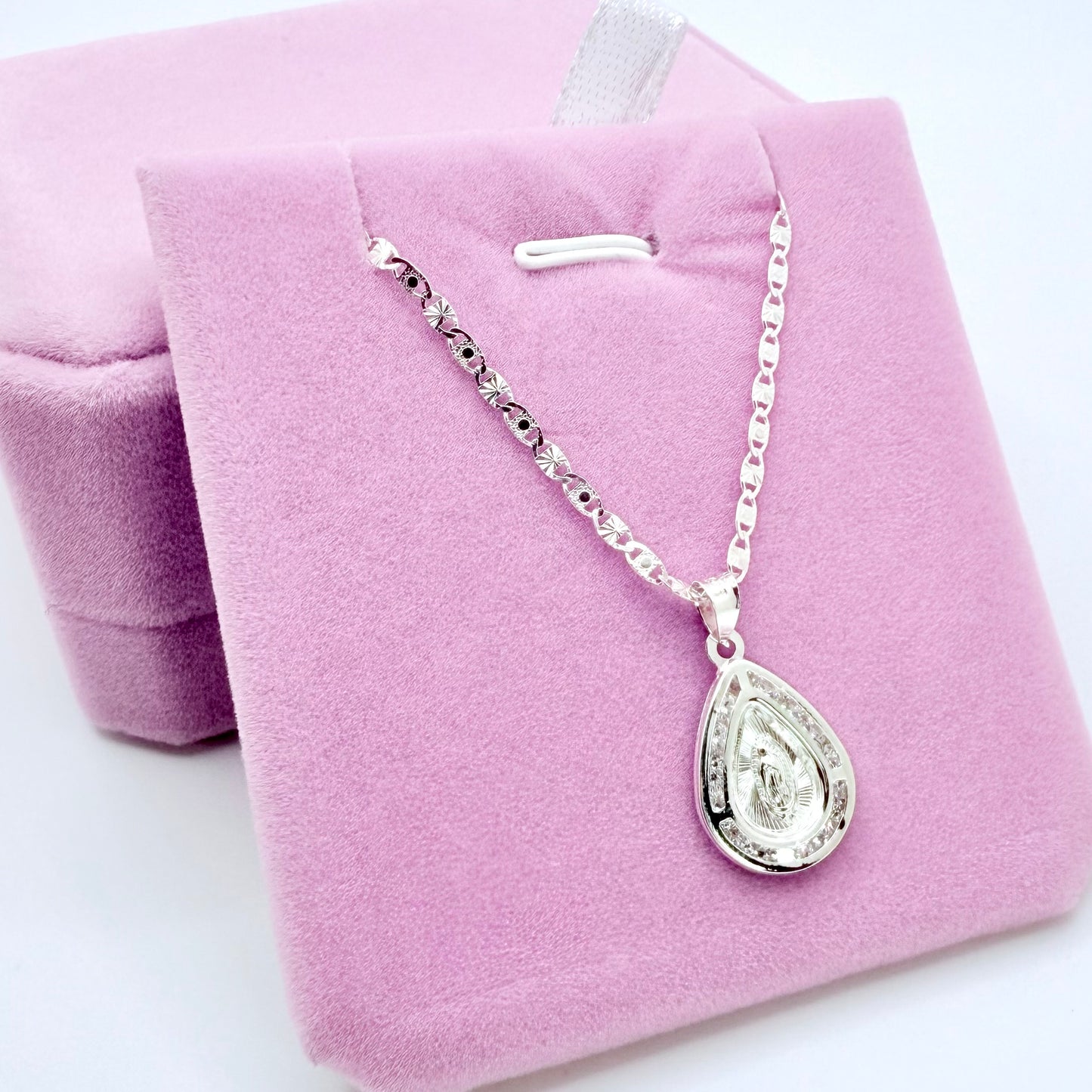 Virgencita Bella Silver Necklace