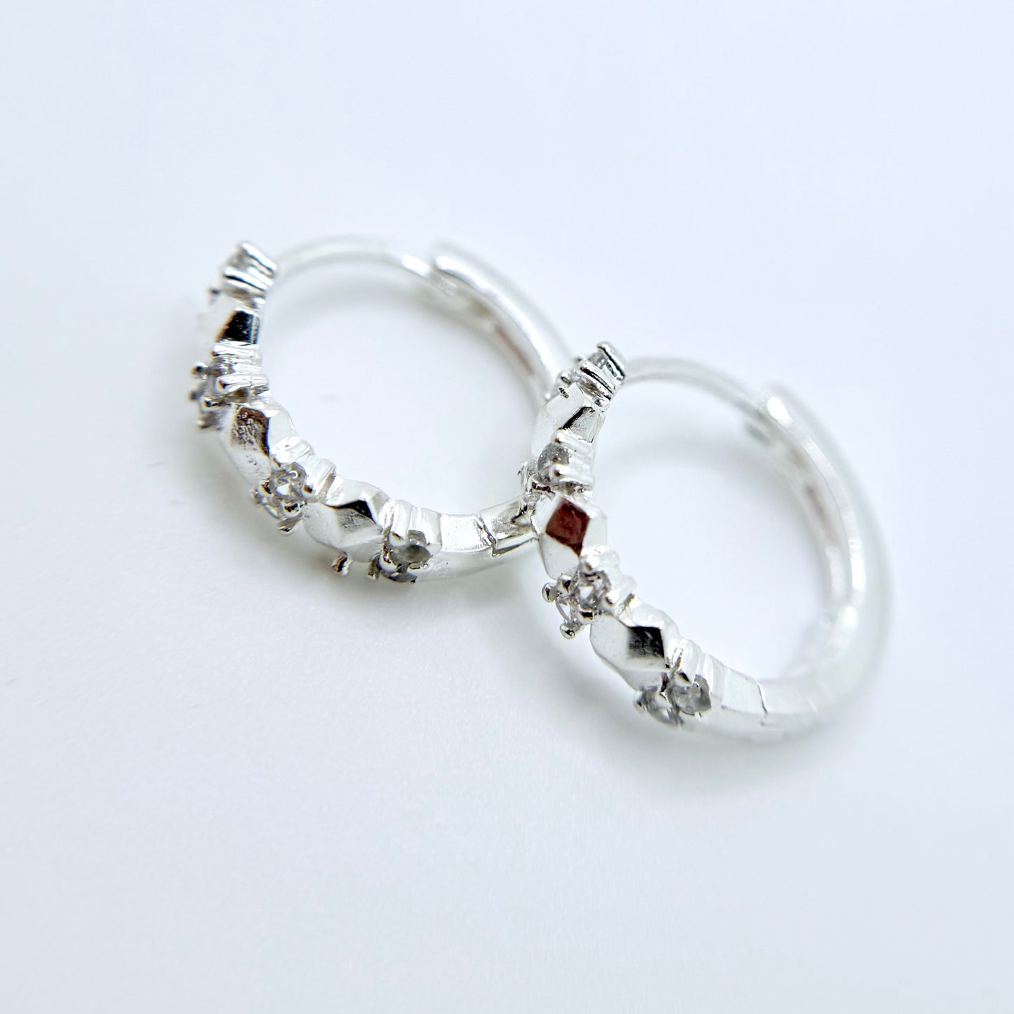 Luna Silver Hoops