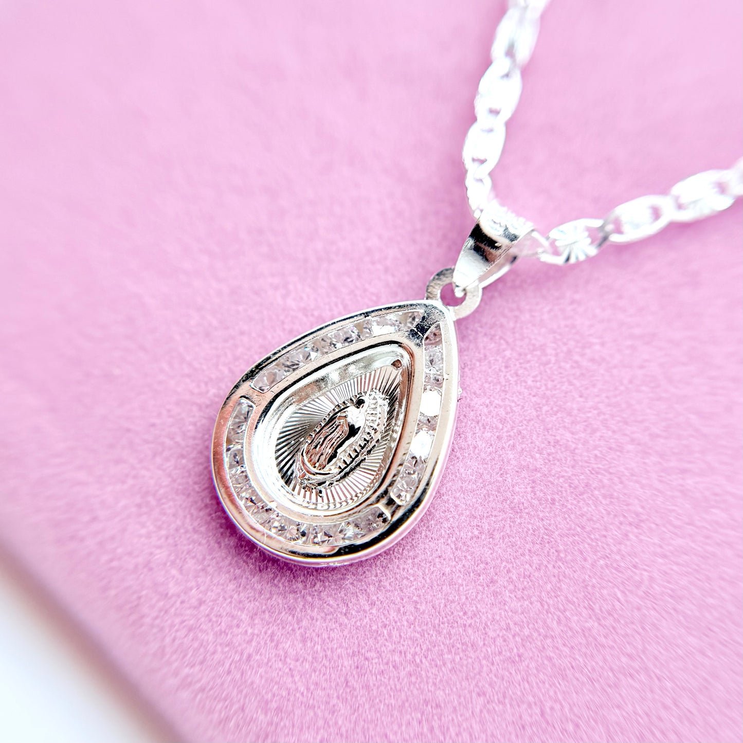 Virgencita Bella Silver Necklace