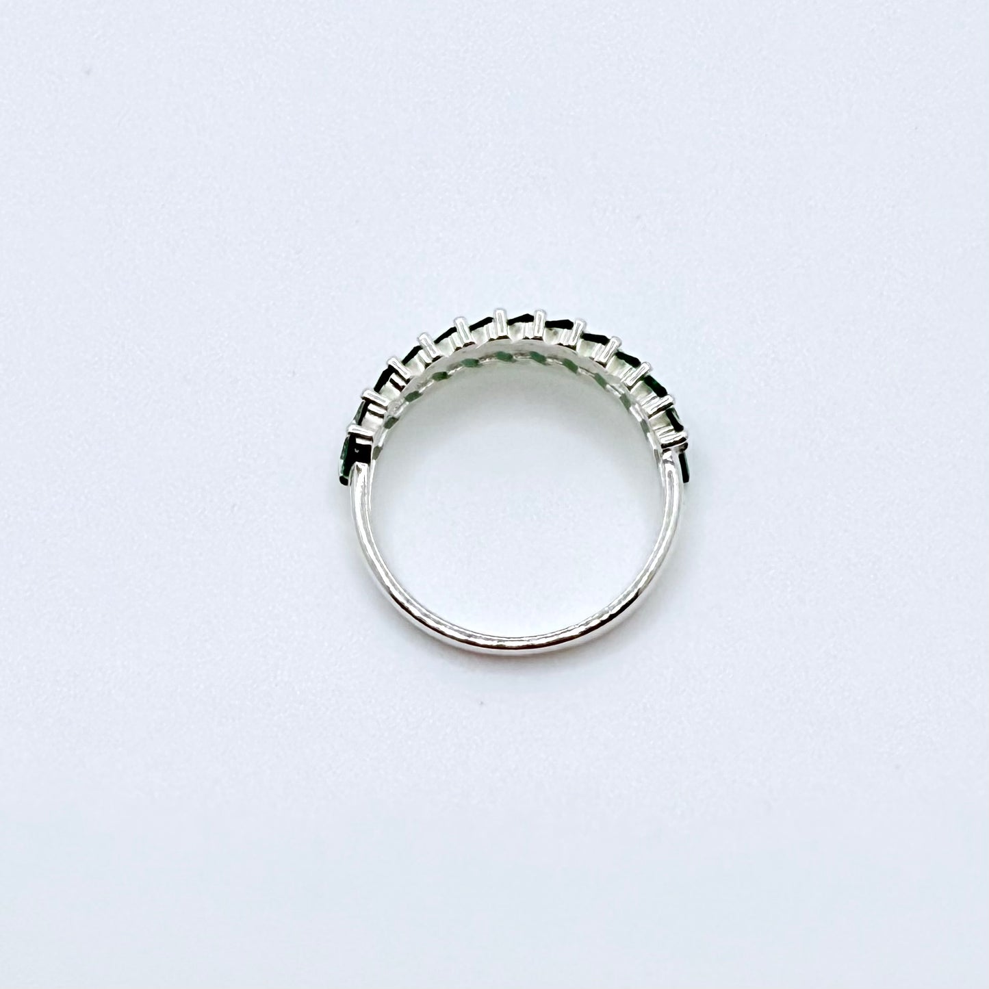 Emerald Infinity Ring