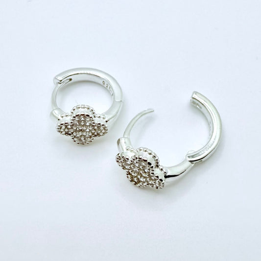 Valentina Silver Hoops
