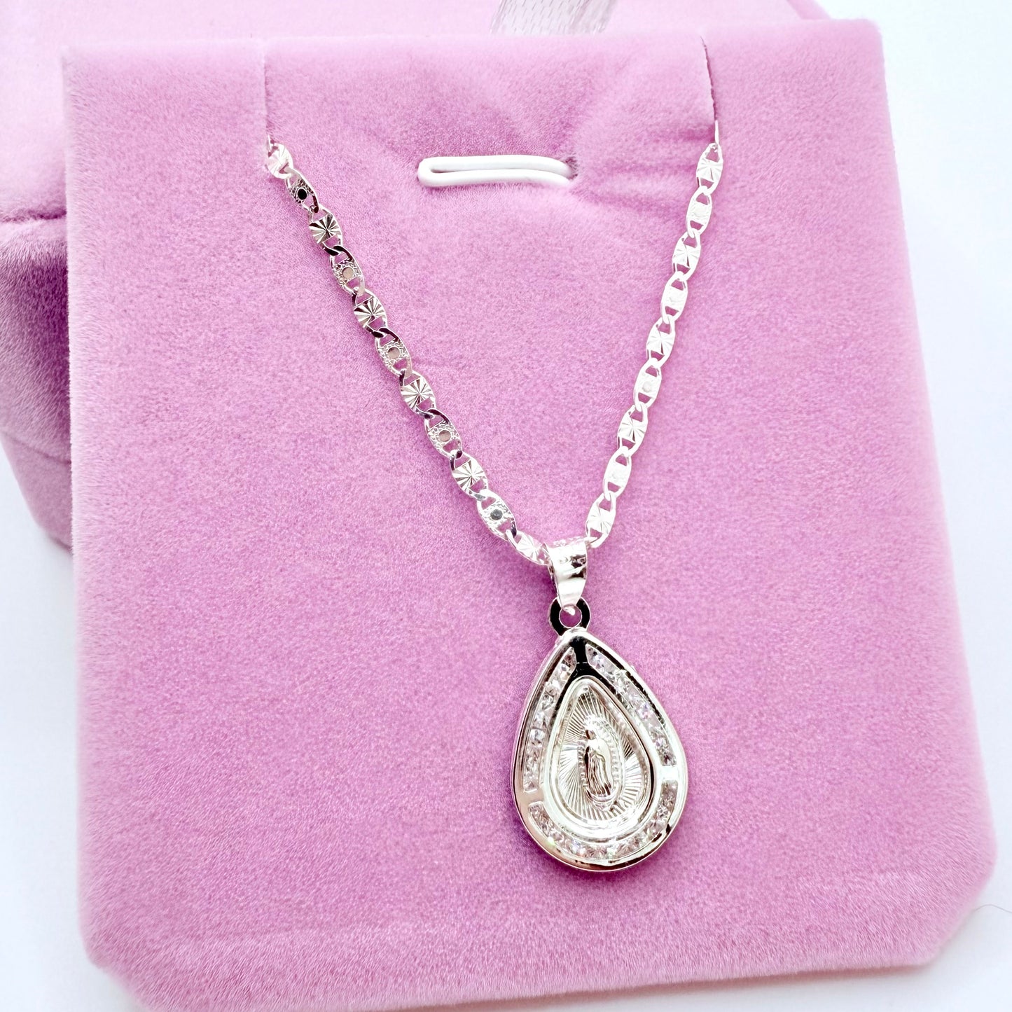 Virgencita Bella Silver Necklace