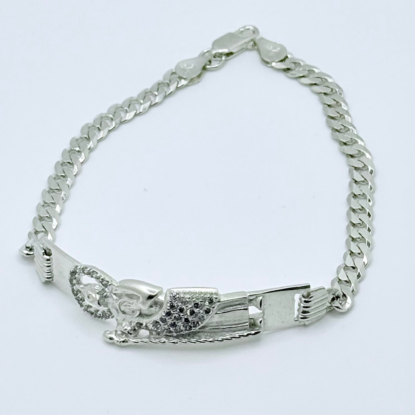 San Judas Luxe Silver Bracelet