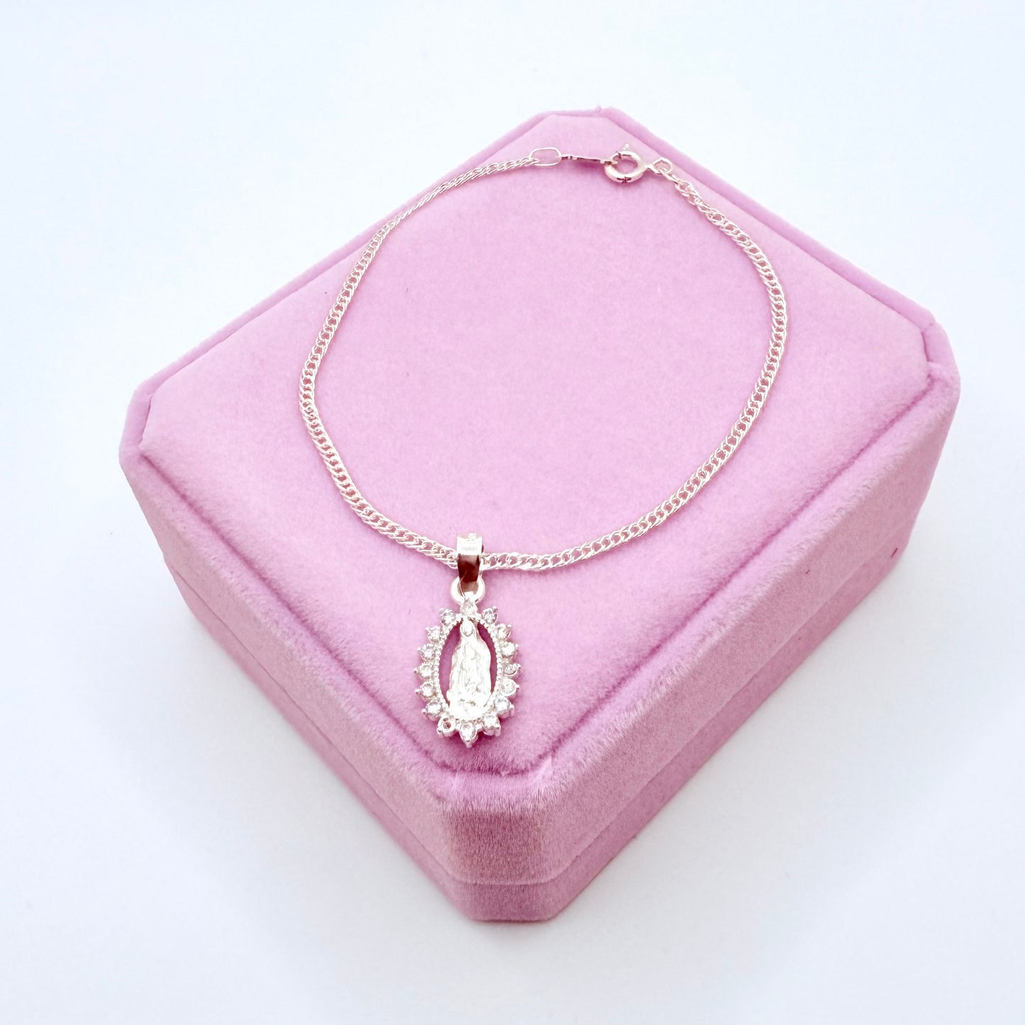 Virgin Mary Dainty II Silver Bracelet