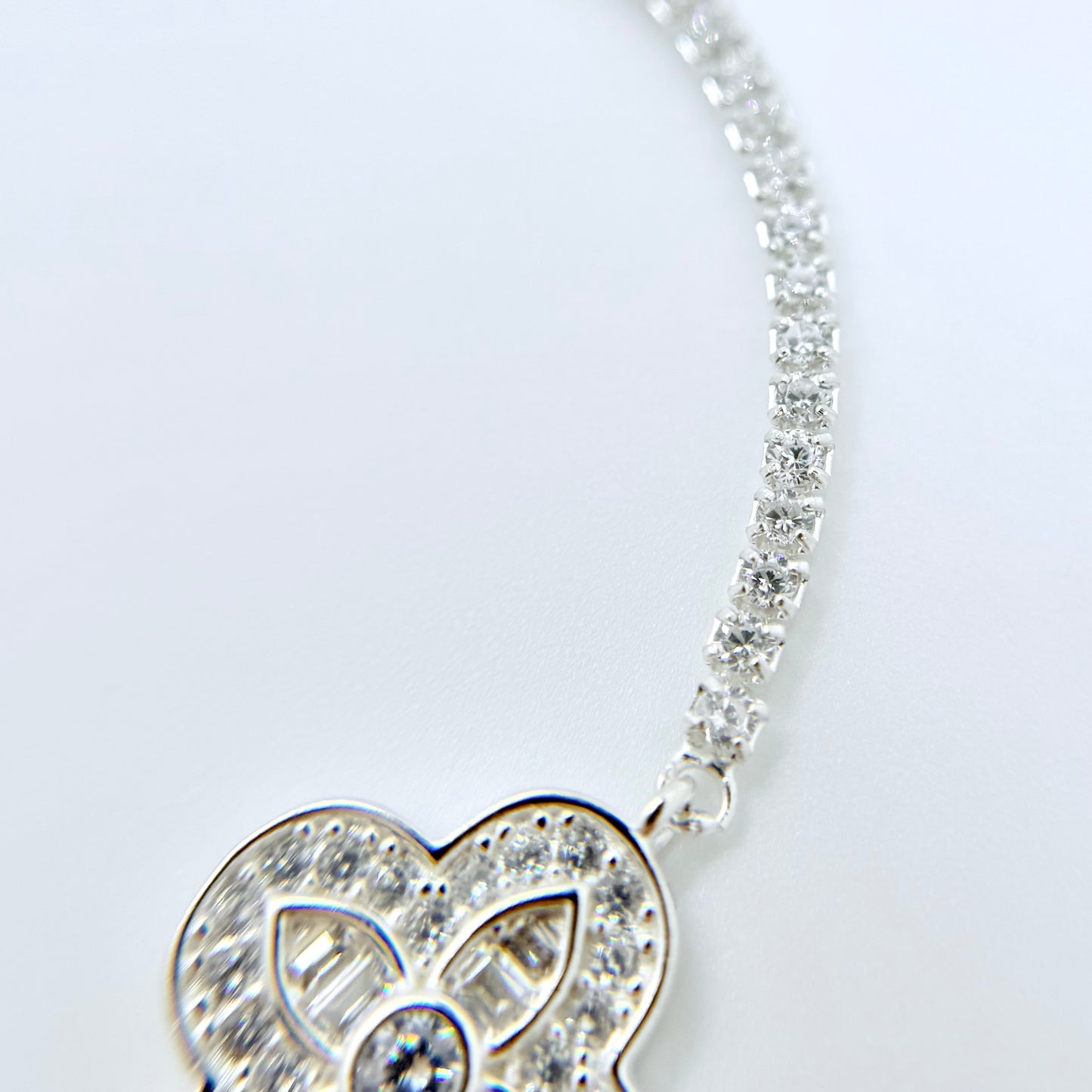 Reina Lux Silver Diamond Bracelet