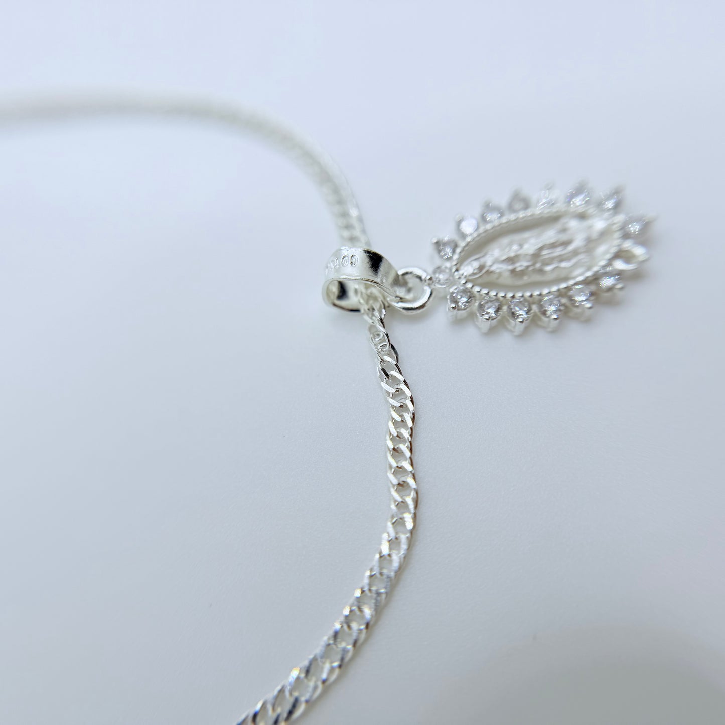 Virgin Mary Dainty II Silver Bracelet