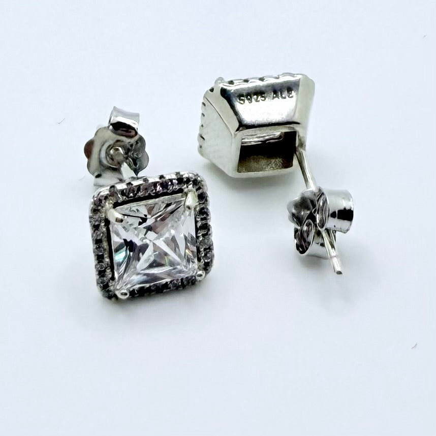 Regal Silver Earrings