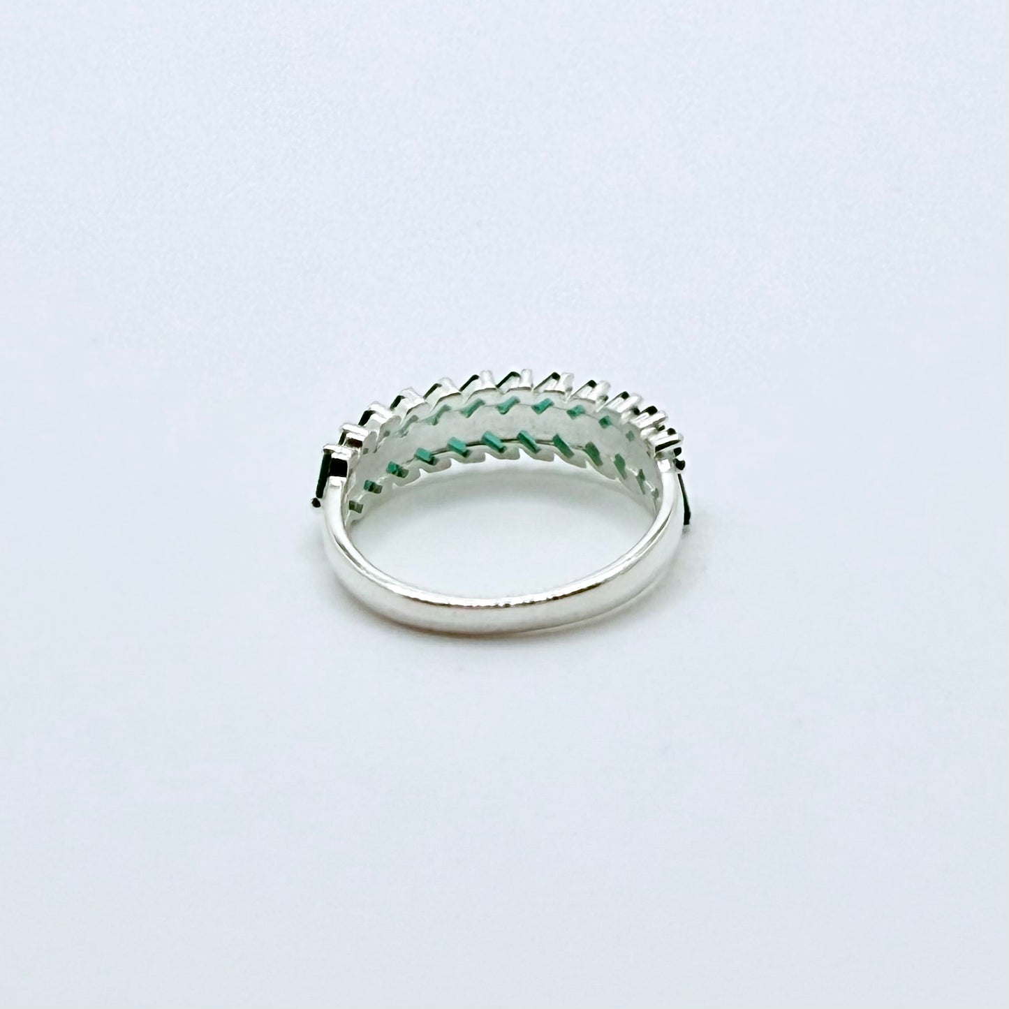 Emerald Infinity Ring