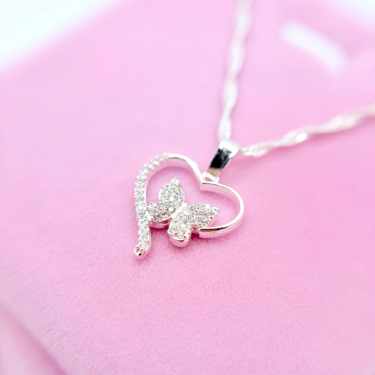 Butterfly Heart Necklace