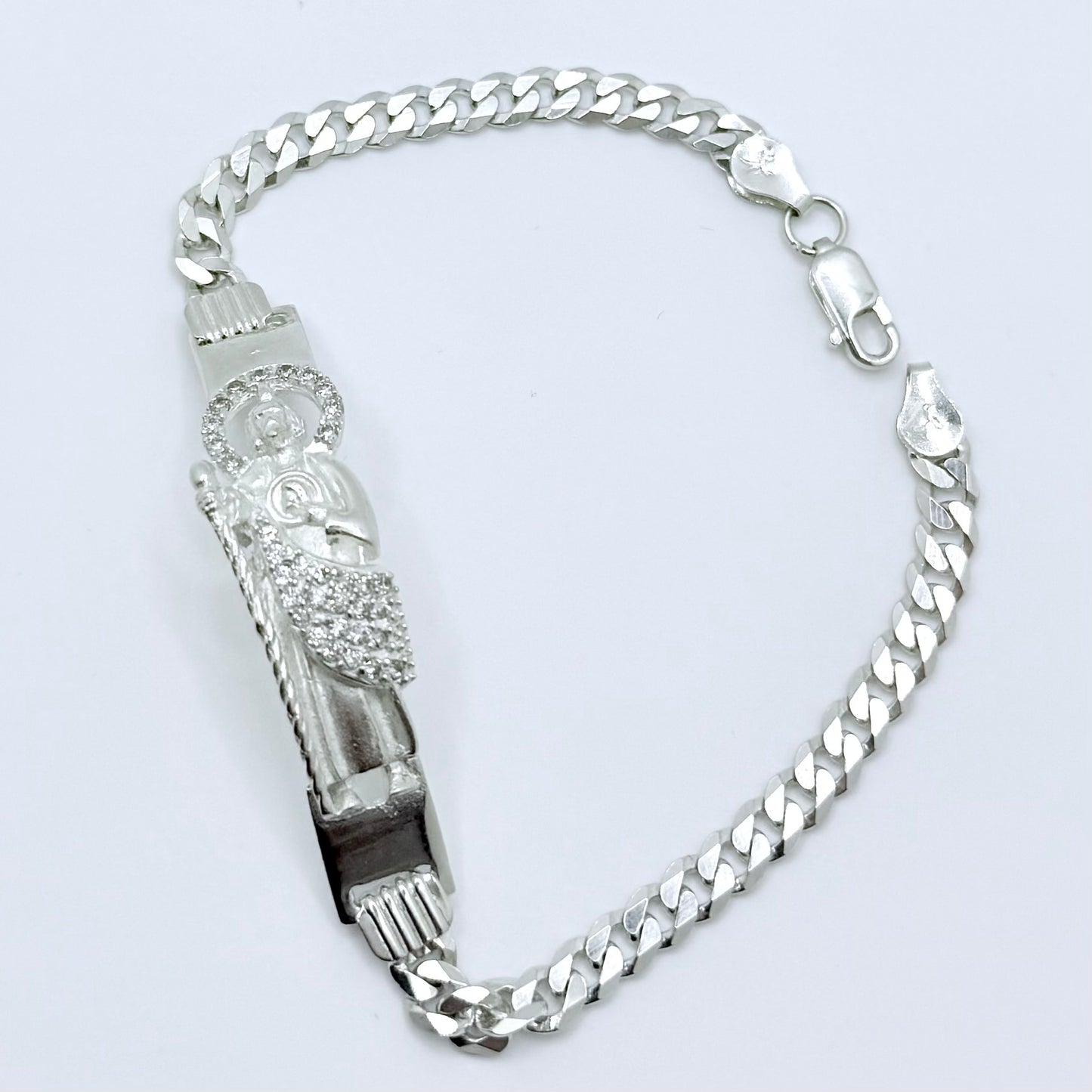 San Judas Luxe Silver Bracelet