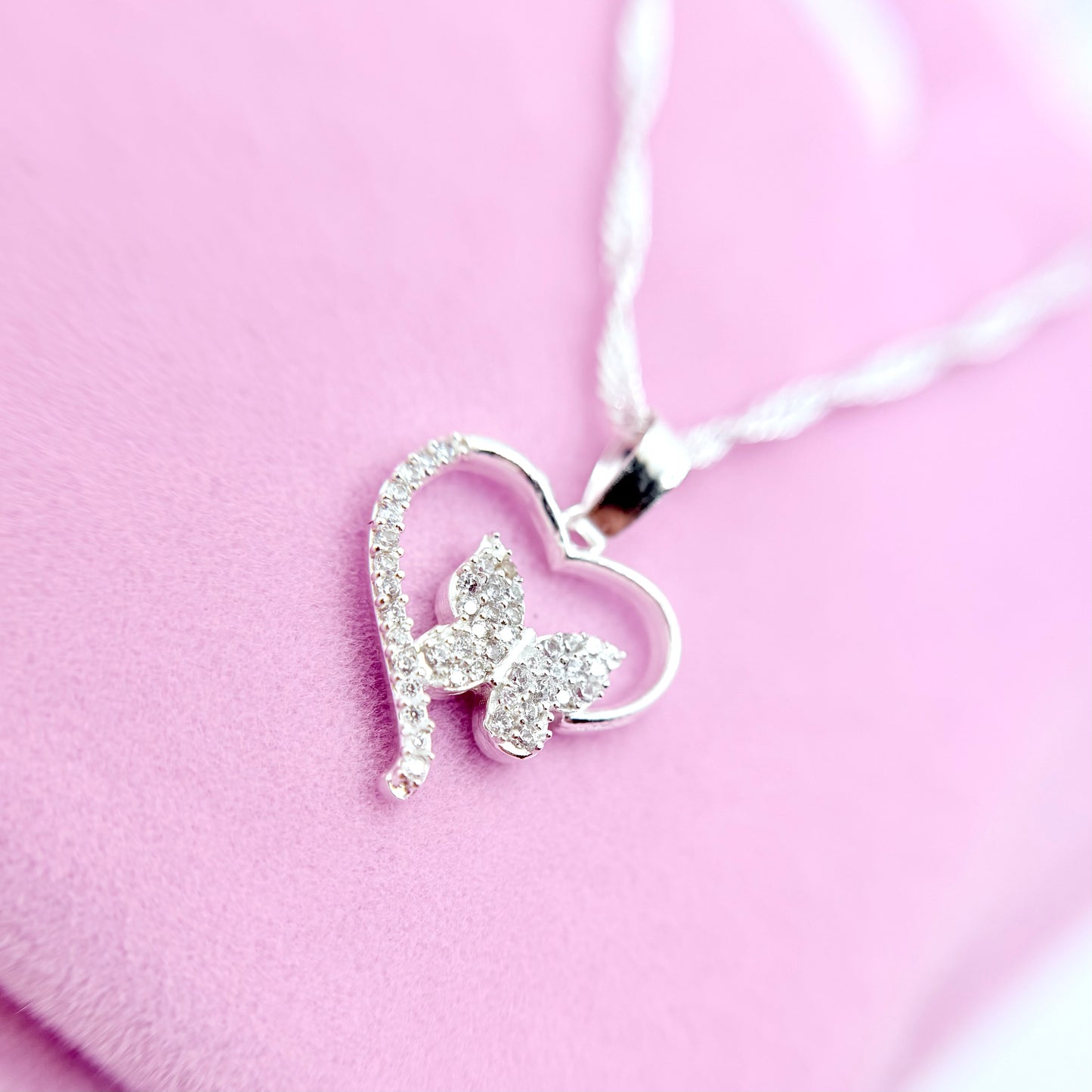 Butterfly Heart Necklace