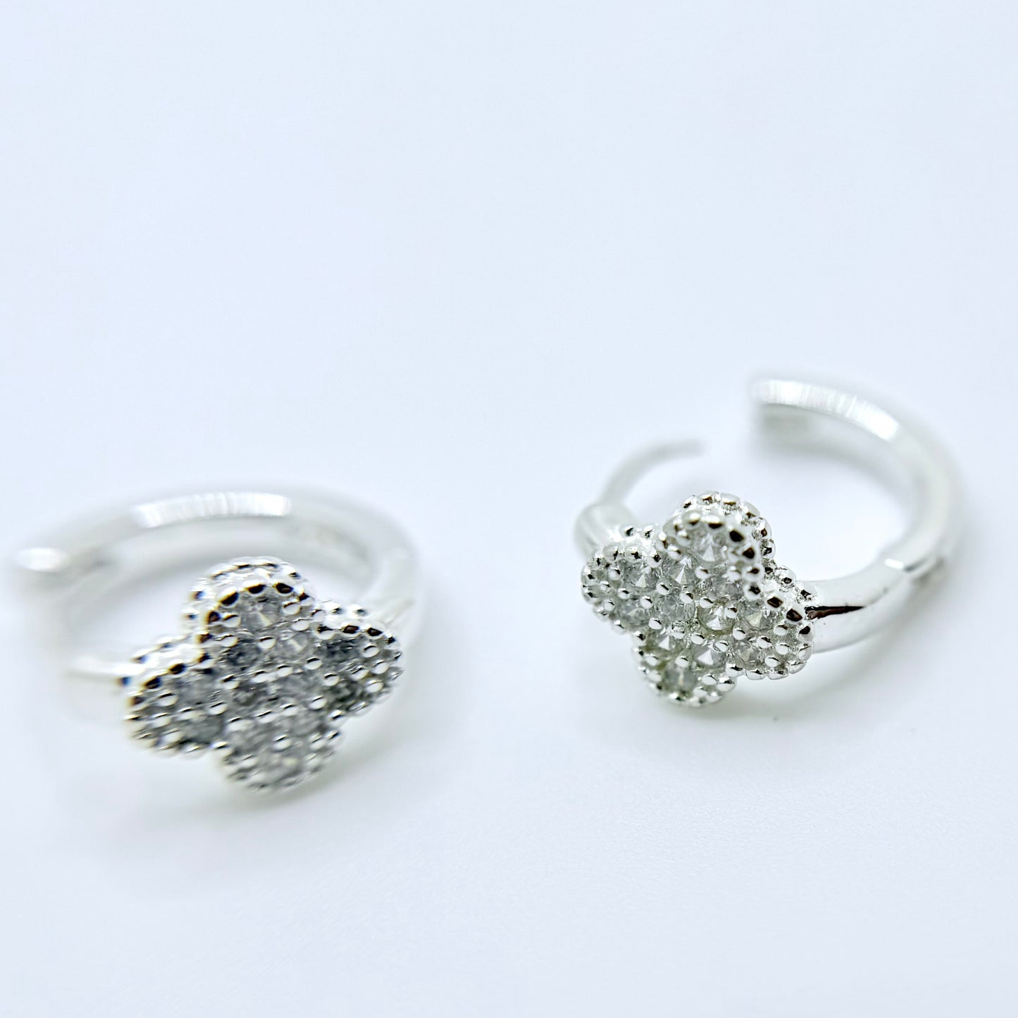 Valentina Silver Hoops