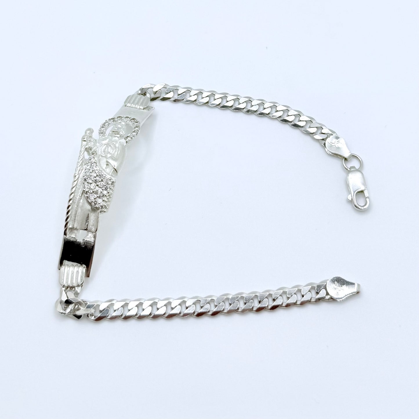 San Judas Luxe Silver Bracelet